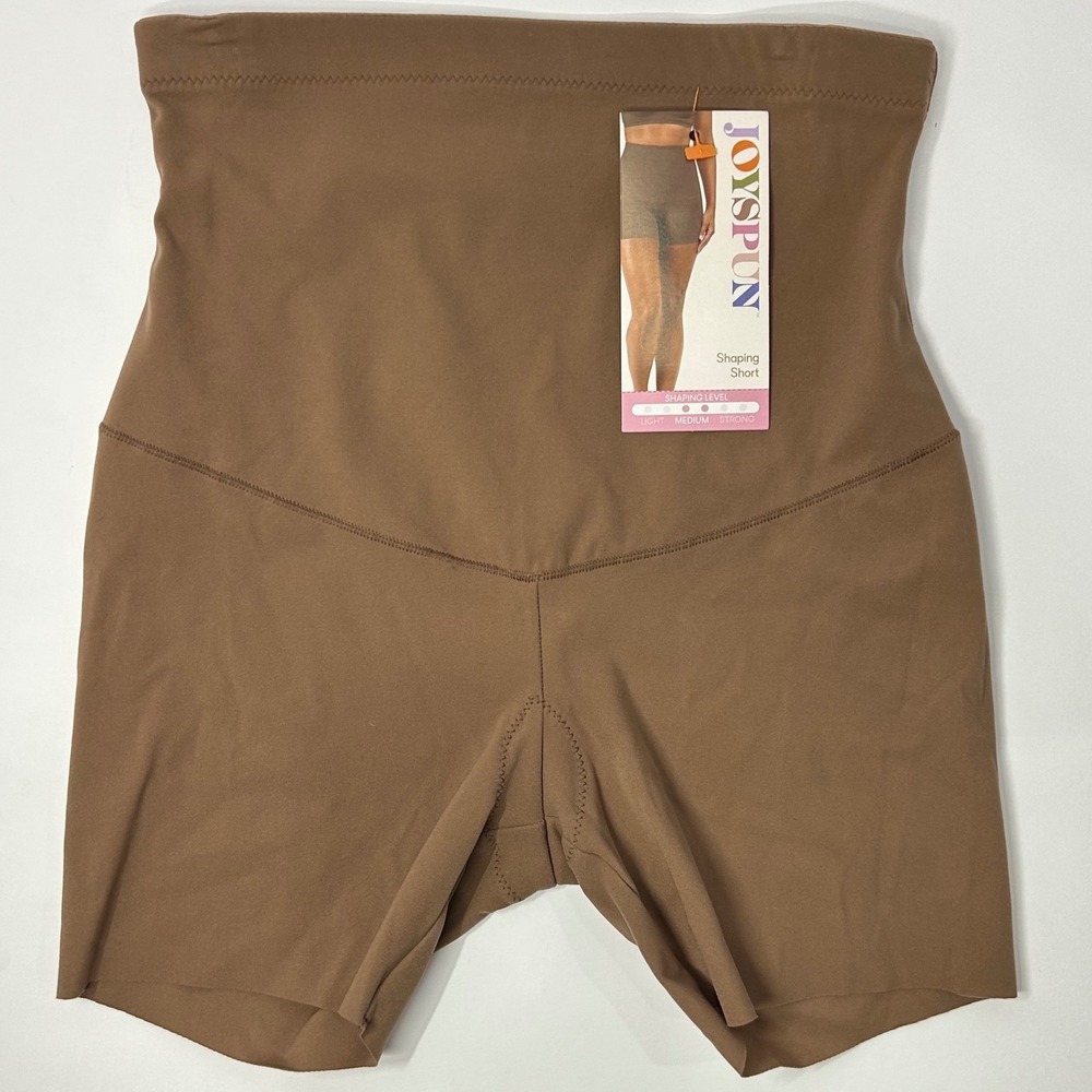 Joyspun Womens Moroccan Brown Shaping Short Medium Support Small 4-6โ New